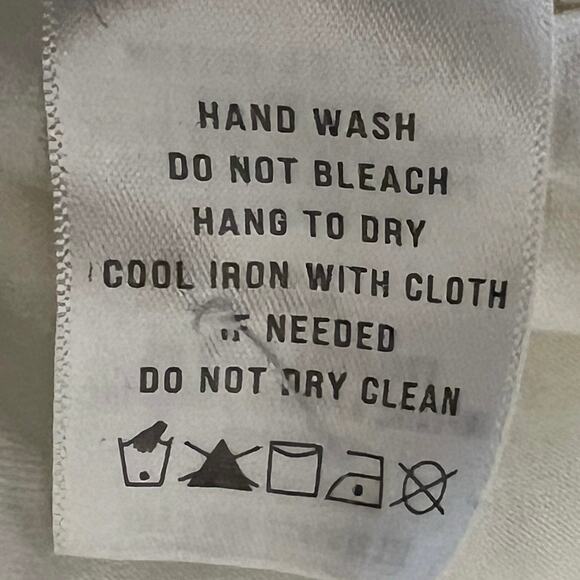 Badgley Mishka Casual Top Size XS White Lace Overlay Short Sleeve Cotton Blend - Picture 11 of 11